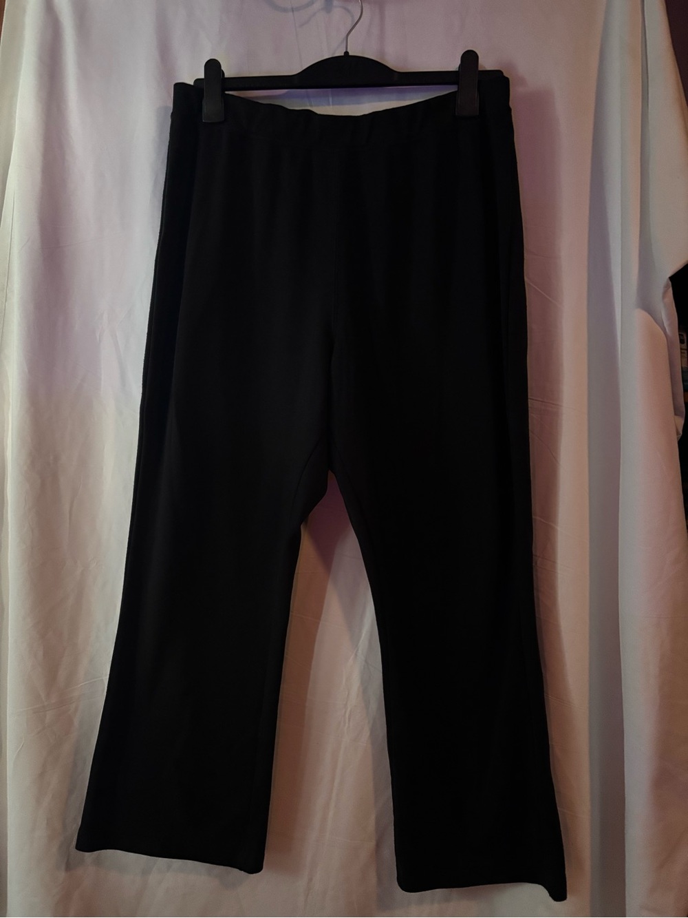 Woman Within Black Petite Straight-Leg Pants size 18W Petite Inseam 25